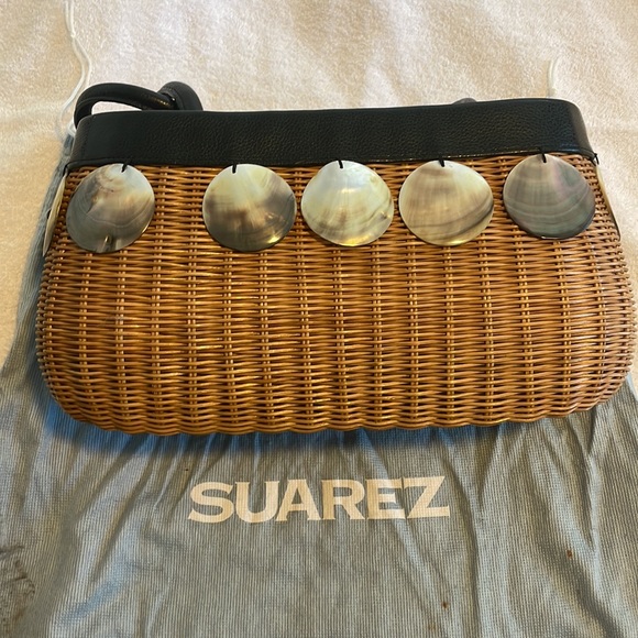 Suarez Wood and Shell Bag NWOT - Picture 6 of 8